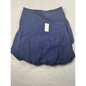 New Day Women Size 16 Navy Blue Bubble Skirt Elastic‎ Waist Bundle  of 2